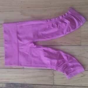 LululemonIn In the Flow high waist capris leggings pink ruched Sz 4
